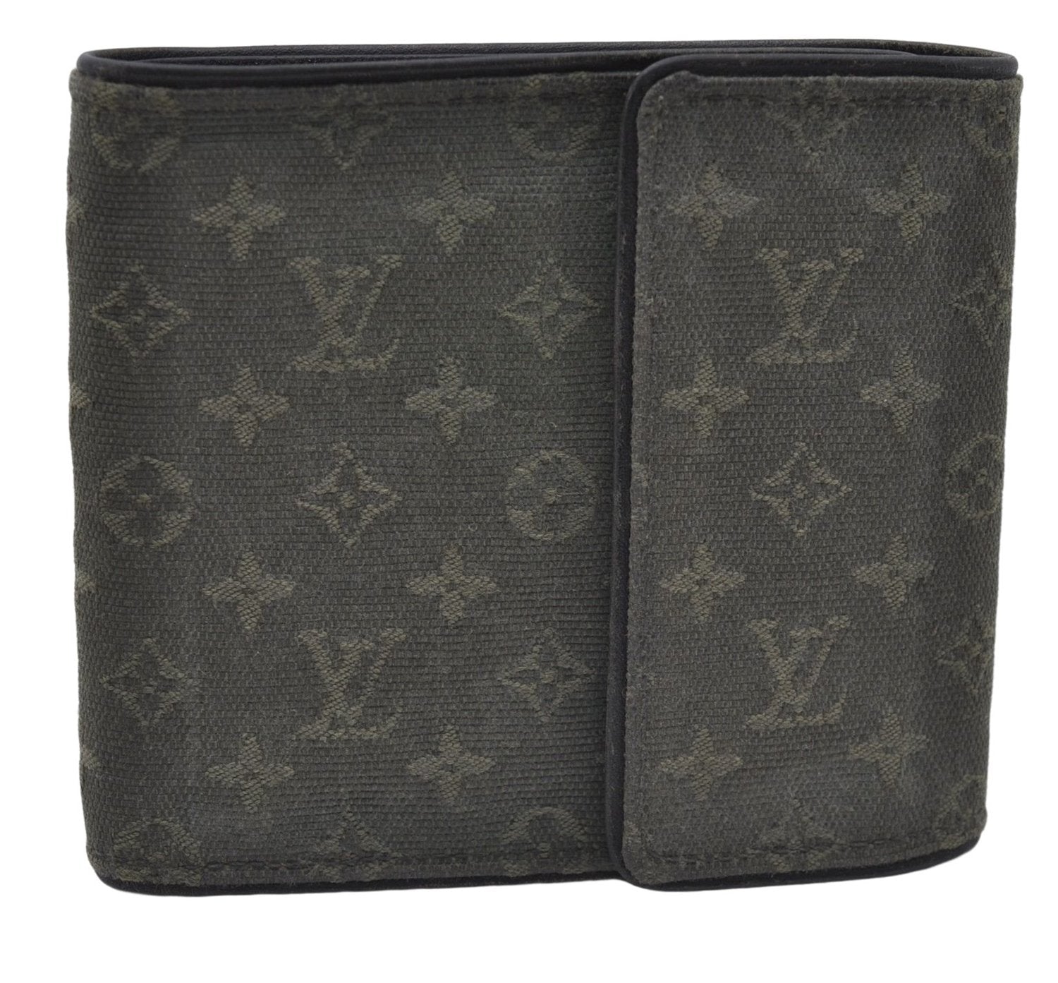 Louis Vuitton Monogram Mini Porte Billet Carte Credit Monnaie Wallet Green 7206D