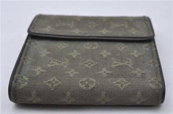 Louis Vuitton Monogram Mini Porte Billet Carte Credit Monnaie Wallet Green 7206D