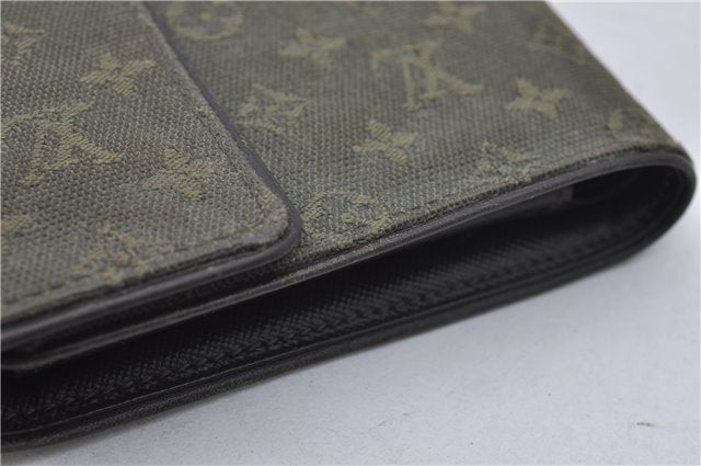 Louis Vuitton Monogram Mini Porte Billet Carte Credit Monnaie Wallet Green 7206D