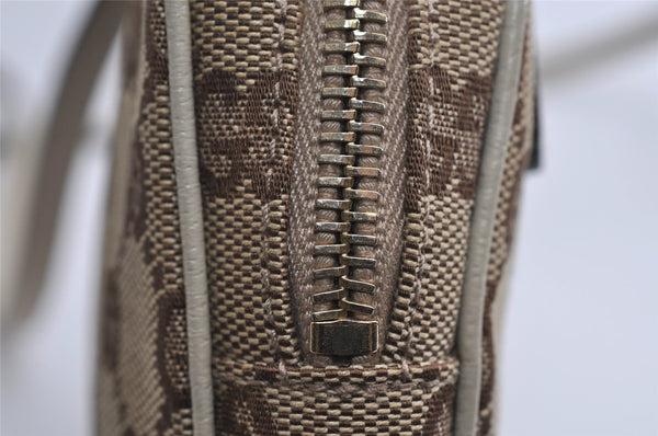 Authentic GUCCI Shoulder Cross Body Bag Purse GG Canvas Leather Brown 7206I