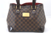 Authentic LOUIS VUITTON Damier Hampstead PM Shoulder Tote Bag N51205 LV 7207C