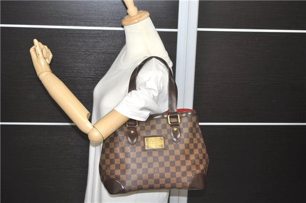 Authentic LOUIS VUITTON Damier Hampstead PM Shoulder Tote Bag N51205 LV 7207C