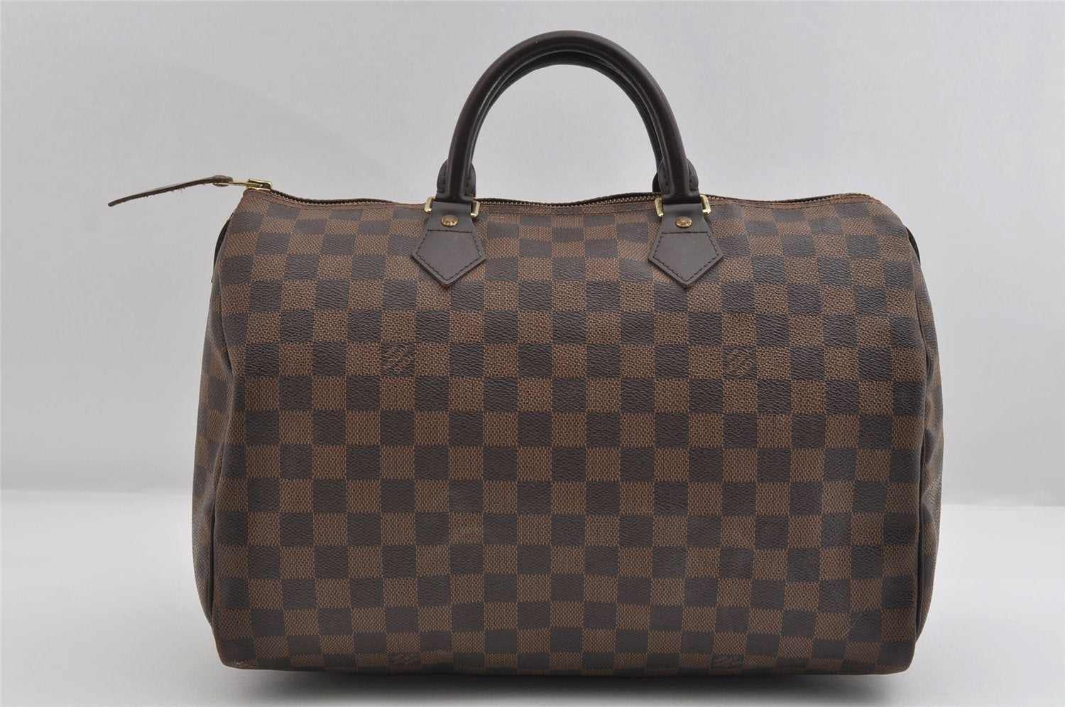 Authentic Louis Vuitton Damier Speedy 35 Hand Boston Bag Purse N41523 LV 7207I