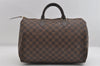 Authentic Louis Vuitton Damier Speedy 35 Hand Boston Bag Purse N41523 LV 7207I