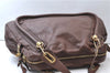 Authentic Chloe Paraty Large Vintage 2Way Shoulder Hand Bag Leather Brown 7208E