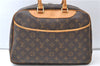 Authentic Louis Vuitton Monogram Deauville Hand Bag M47270 LV 7210E