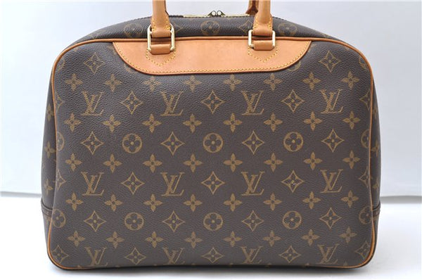 Authentic Louis Vuitton Monogram Deauville Hand Bag M47270 LV 7210E