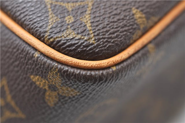 Authentic Louis Vuitton Monogram Deauville Hand Bag M47270 LV 7210E