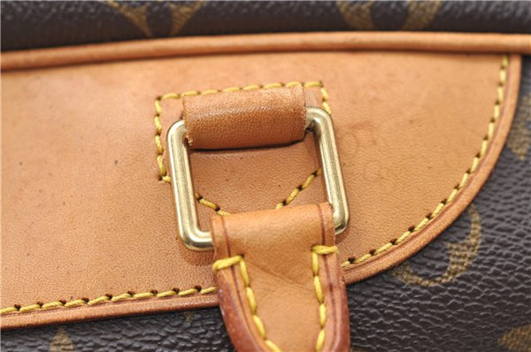 Authentic Louis Vuitton Monogram Deauville Hand Bag M47270 LV 7210E