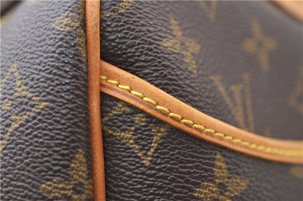 Authentic Louis Vuitton Monogram Deauville Hand Bag M47270 LV 7210E