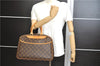 Authentic Louis Vuitton Monogram Deauville Hand Bag M47270 LV 7210E