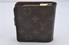 Authentic Louis Vuitton Monogram Compact Zip Bifold Wallet Purse M61667 LV 7211E