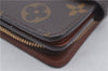 Authentic Louis Vuitton Monogram Compact Zip Bifold Wallet Purse M61667 LV 7211E