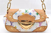 Auth Louis Vuitton Monogram Multicolor Marilyn Shoulder Bag M40127 White 7211I