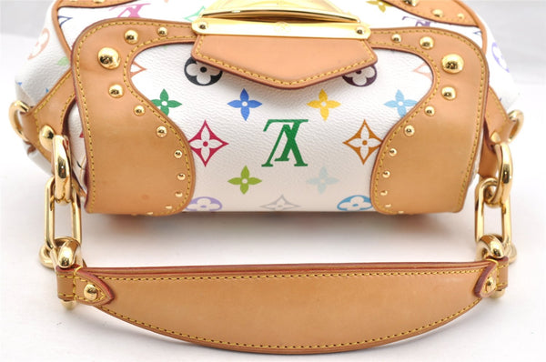 Auth Louis Vuitton Monogram Multicolor Marilyn Shoulder Bag M40127 White 7211I
