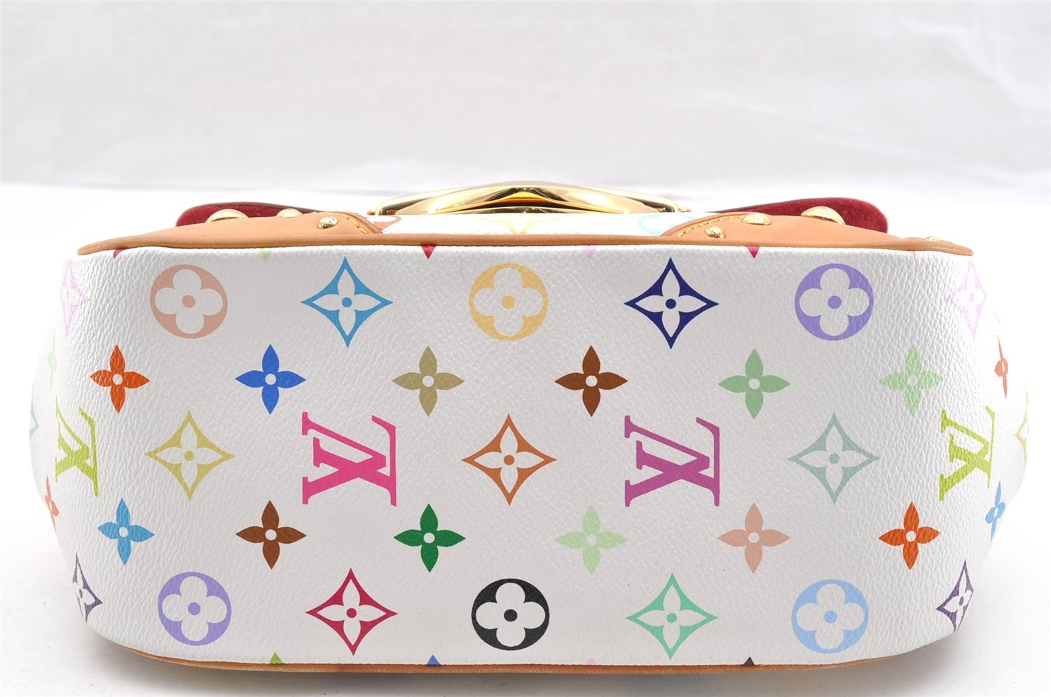 Auth Louis Vuitton Monogram Multicolor Marilyn Shoulder Bag M40127 White 7211I