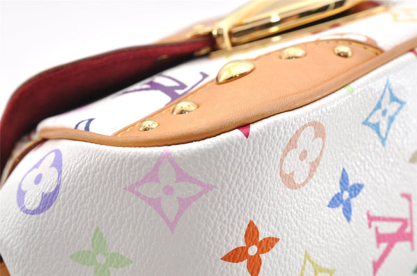 Auth Louis Vuitton Monogram Multicolor Marilyn Shoulder Bag M40127 White 7211I
