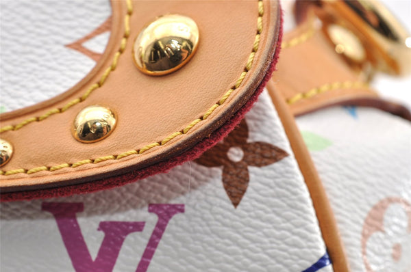 Auth Louis Vuitton Monogram Multicolor Marilyn Shoulder Bag M40127 White 7211I