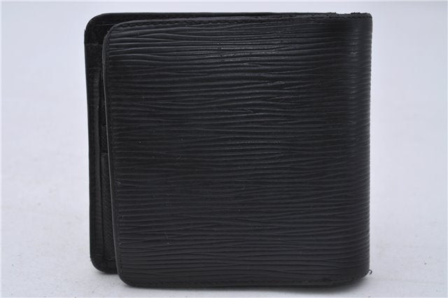 Authentic Louis Vuitton Epi Portefeuille Marco Wallet Black M63652 LV 7212D