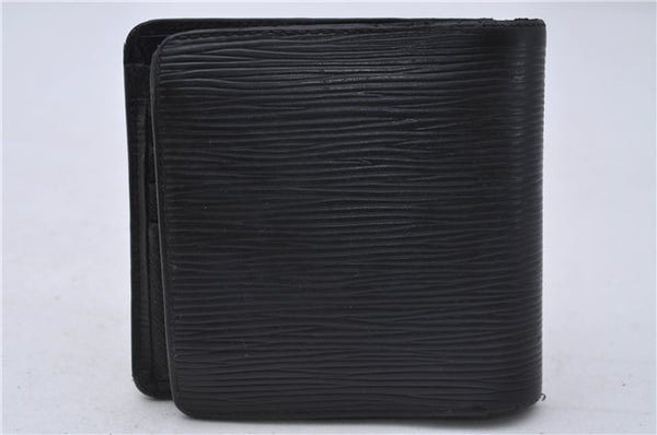 Authentic Louis Vuitton Epi Portefeuille Marco Wallet Black M63652 LV 7212D