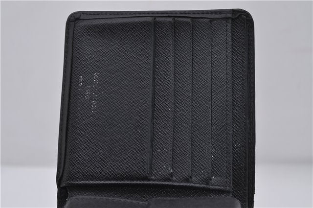 Authentic Louis Vuitton Epi Portefeuille Marco Wallet Black M63652 LV 7212D