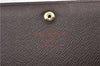 Authentic Louis Vuitton Damier Portefeuille Tresor Wallet Purse N61736 LV 7212F