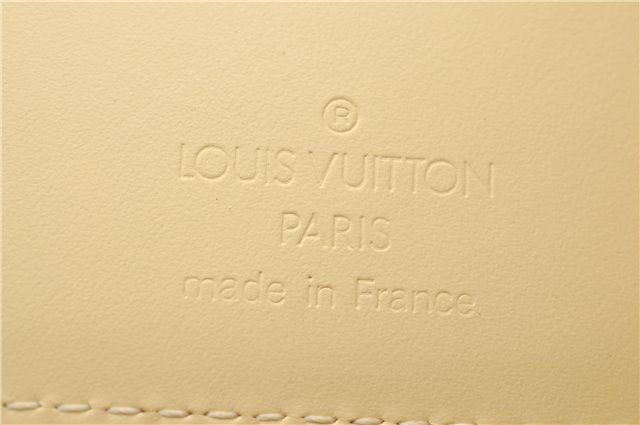 Louis Vuitton Epi Portefeuille Elastic Trifold Wallet Ivory M6346A LV Box 7213A