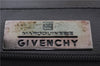 Authentic GIVENCHY Leather 2way Shoulder Hand Bag Purse Black 7213C