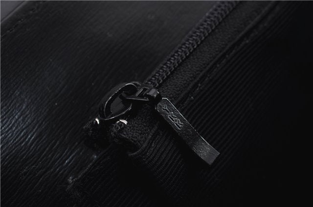 Authentic GIVENCHY Leather 2way Shoulder Hand Bag Purse Black 7213C