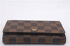Auth Louis Vuitton Damier Porte Monnaie Billets Tresor Wallet N61730 LV 7213D