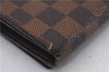 Auth Louis Vuitton Damier Porte Monnaie Billets Tresor Wallet N61730 LV 7213D