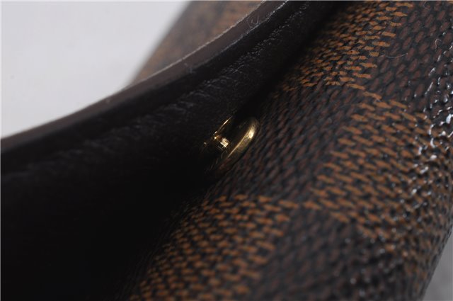Auth Louis Vuitton Damier Porte Monnaie Billets Tresor Wallet N61730 LV 7213D