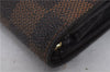 Auth Louis Vuitton Damier Porte Monnaie Billets Tresor Wallet N61730 LV 7213D