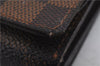 Auth Louis Vuitton Damier Porte Monnaie Billets Tresor Wallet N61730 LV 7213D