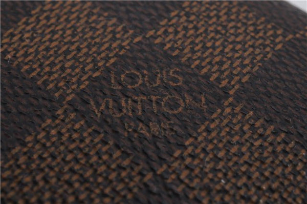 Auth Louis Vuitton Damier Porte Monnaie Billets Tresor Wallet N61730 LV 7213D