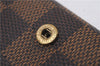 Auth Louis Vuitton Damier Porte Monnaie Billets Tresor Wallet N61730 LV 7213D