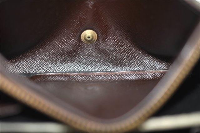 Auth Louis Vuitton Damier Porte Monnaie Billets Tresor Wallet N61730 LV 7213D
