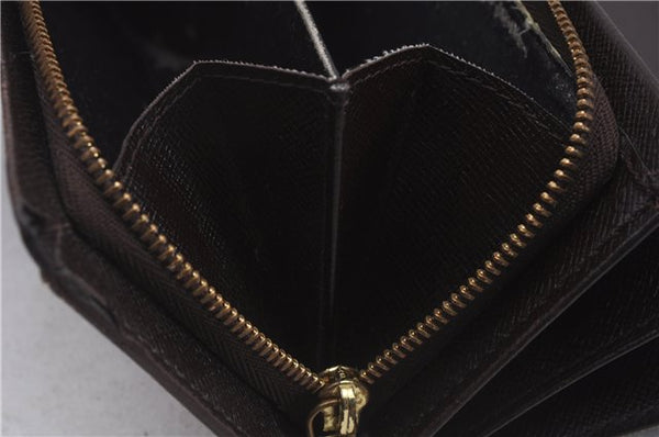 Auth Louis Vuitton Damier Porte Monnaie Billets Tresor Wallet N61730 LV 7213D