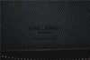 Authentic SAINT LAURENT Zip Long Wallet Purse Leather 328558 Black Box 7214F