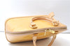 Authentic Louis Vuitton Vernis Alma PM Hand Bag Purse Yellow LV 7216E