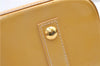 Authentic Louis Vuitton Vernis Alma PM Hand Bag Purse Yellow LV 7216E