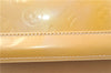 Authentic Louis Vuitton Vernis Alma PM Hand Bag Purse Yellow LV 7216E