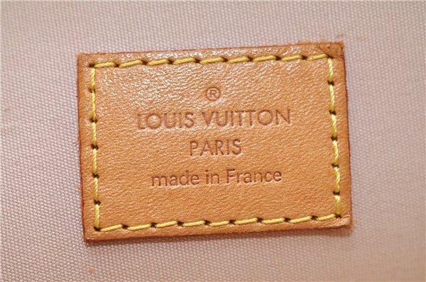 Authentic Louis Vuitton Vernis Alma PM Hand Bag Purse Yellow LV 7216E