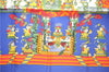 Authentic HERMES Carre 90 Scarf "ASTRES et SOLEILS" Silk Blue Paper Bag 7221E