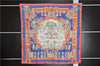 Authentic HERMES Carre 90 Scarf "ASTRES et SOLEILS" Silk Blue Paper Bag 7221E