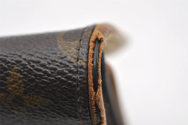 Authentic Louis Vuitton Monogram Pochette Twin GM Shoulder Bag M51852 LV 7221I