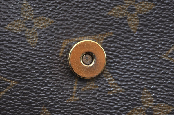 Authentic Louis Vuitton Monogram Pochette Twin GM Shoulder Bag M51852 LV 7221I