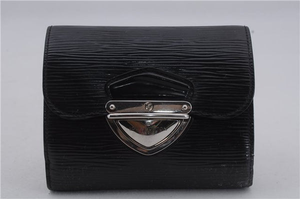 Auth Louis Vuitton Epi Portefeuille Joey Wallet Purse Black M6658N LV Junk 7222D