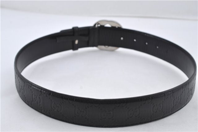 Authentic GUCCI Guccissima Belt GG Leather Size 80cm 31.5