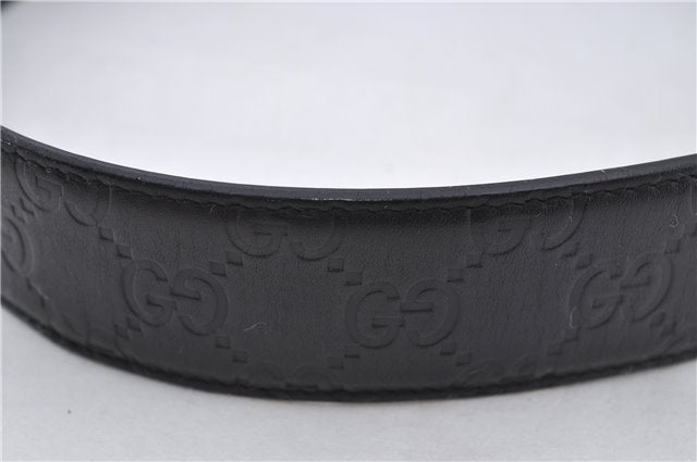 Authentic GUCCI Guccissima Belt GG Leather Size 80cm 31.5